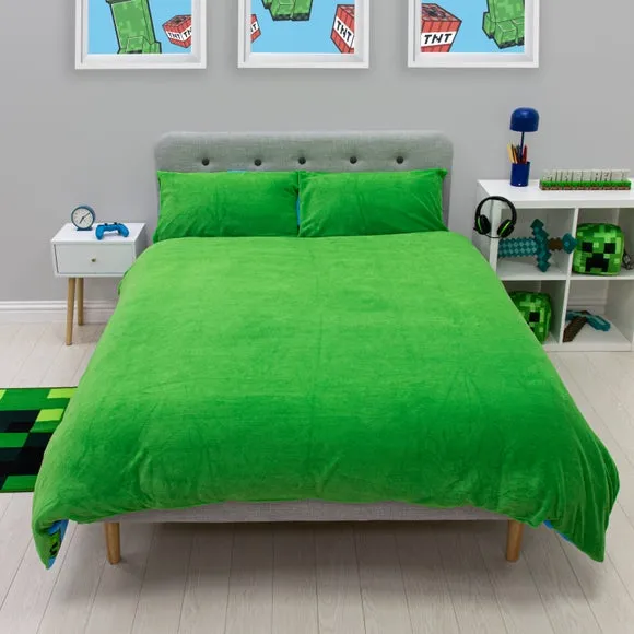 Minecraft Fleece Duvet Cover & Pillowcase Set 3