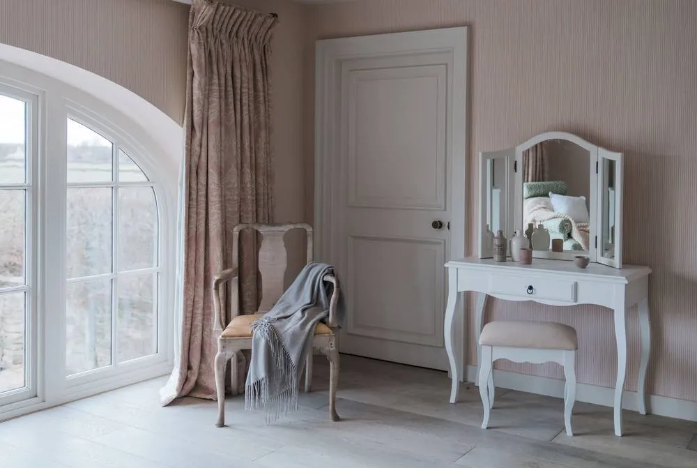 Statement Furniture Romance 3-Way Dressing Table Mirror in Cool White 3