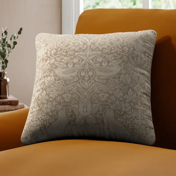 William Morris At Home Strawberry Thief Woven Made to Order Cushion Cover 1