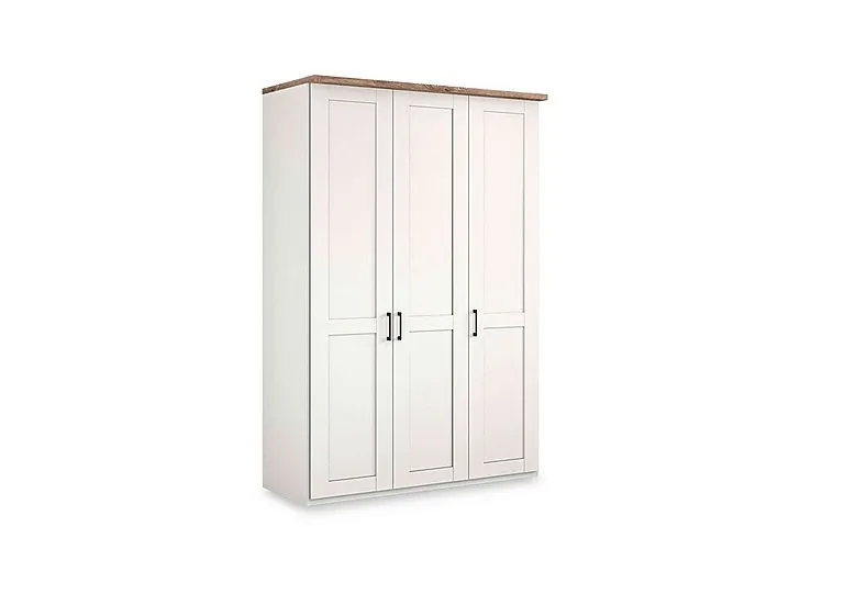 Adeline 3 Door Hinged Wardrobe - White