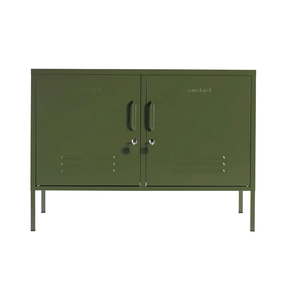 Mustard Made The Lowdown Cabinet Olive 3
