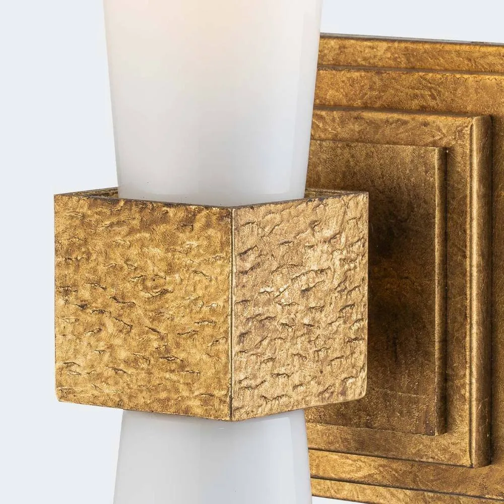 Netlighting Kristy Candle Wall Lamp Contemporary Distressed Gold 1x E27 2