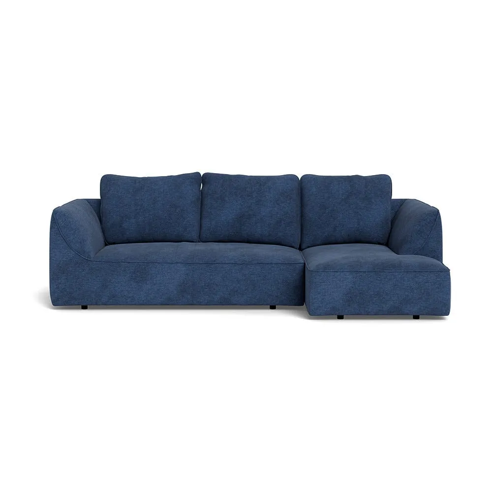 Heal's Morven Right Hand Facing Corner Chaise Sofa Broad Weave Lagoon 1