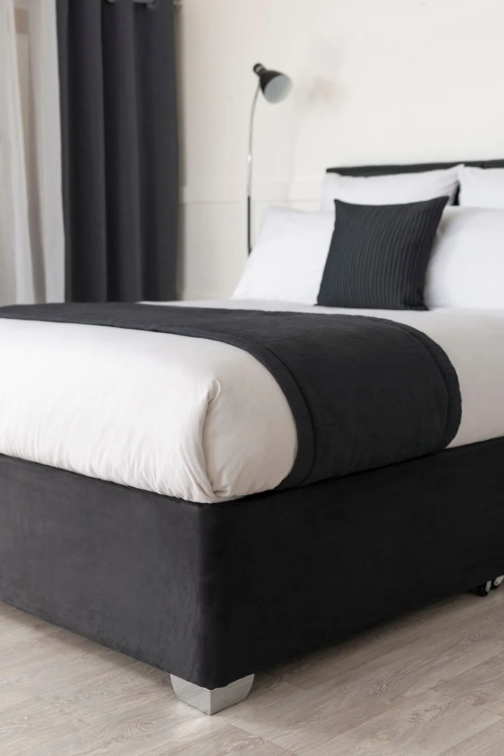 Belledorm Faux Suede Deep Base Wrap in Black 1