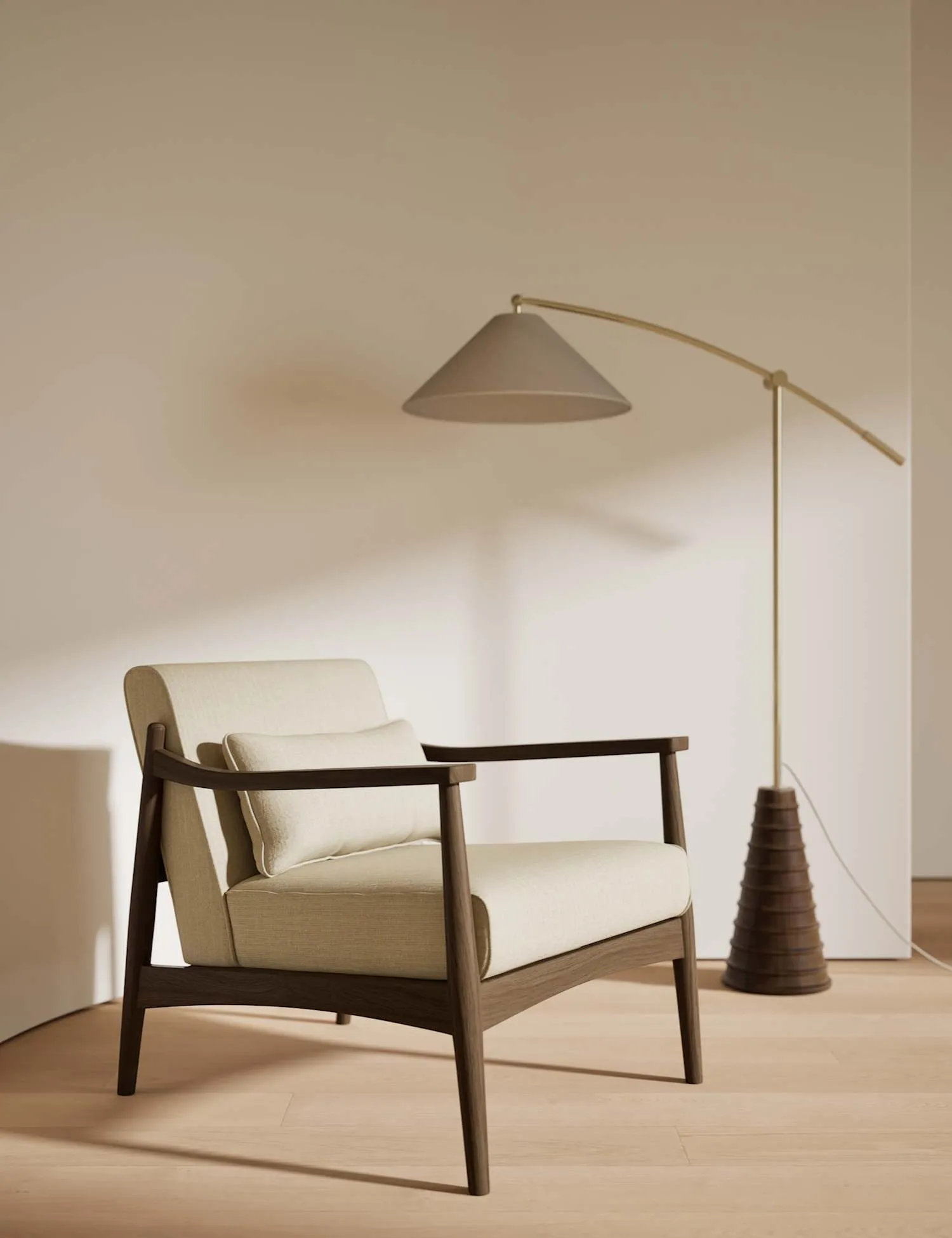 Gallery Direct Sherwood Dark Oak Armchair Natural