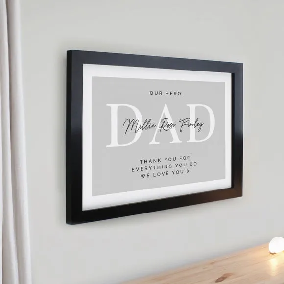 Personalised Free Text Poster Frame 2