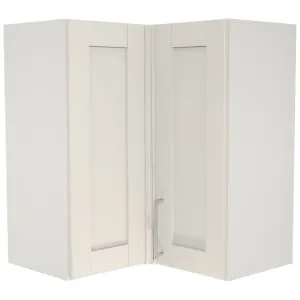 Wickes Ohio Porcelain L-Shape Corner Wall Unit - 625mm