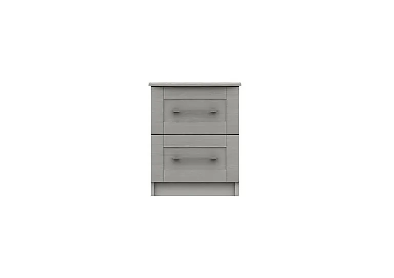 Fenchurch 2 Drawer Bedside Chest - Light Grey