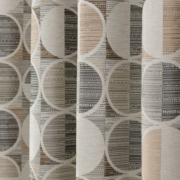 Cai Circle Jacquard Eyelet Curtains 3