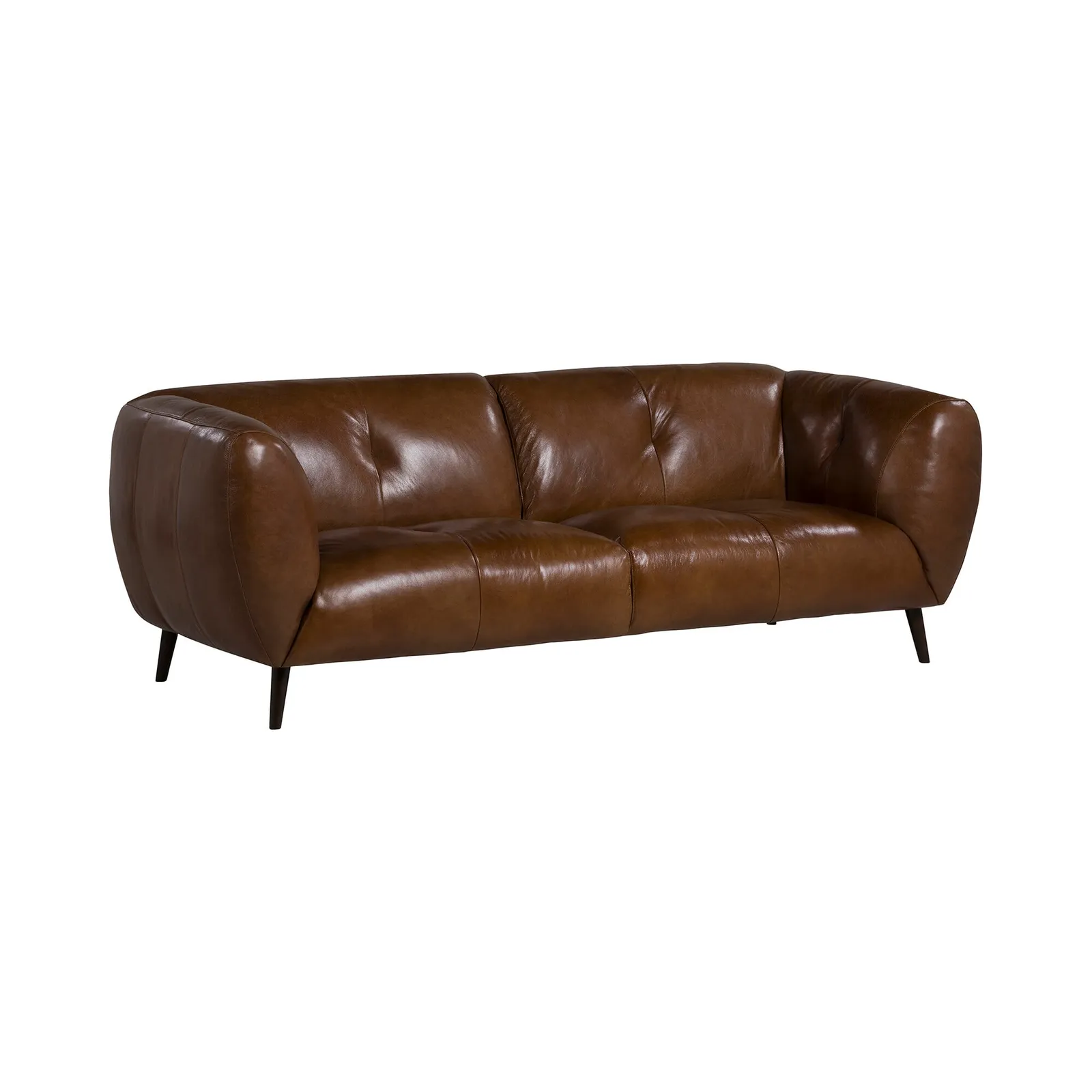 Chicago 2.5 Seater Sofa, Brown Leather | Barker & Stonehouse 2