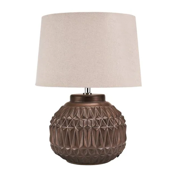 Anneli Aztec Texture Ceramic Table Lamp 2