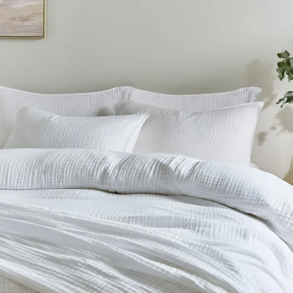 Cotton Muslin Duvet Cover and Pillowcase Set 2