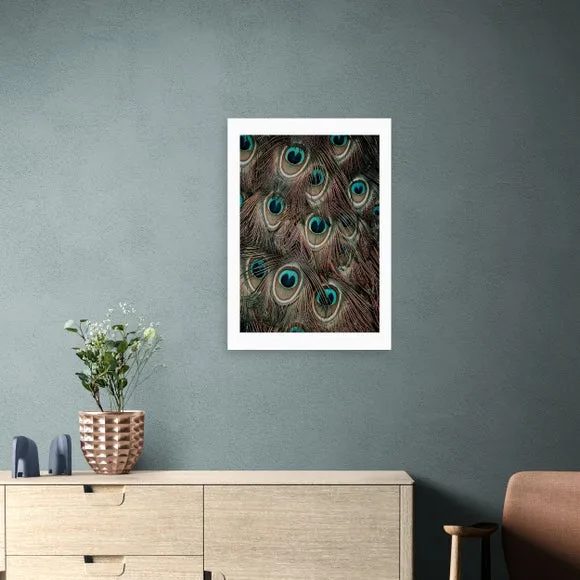 East End Prints Peacock Feathers Print 1