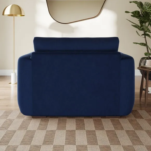 Luca Matte Soft Velvet Snuggle Chair 3