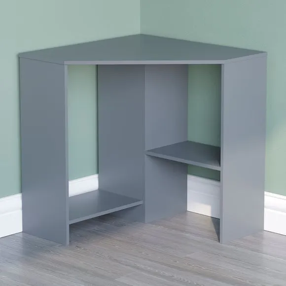 Hetton 2 Shelf Corner Desk 2