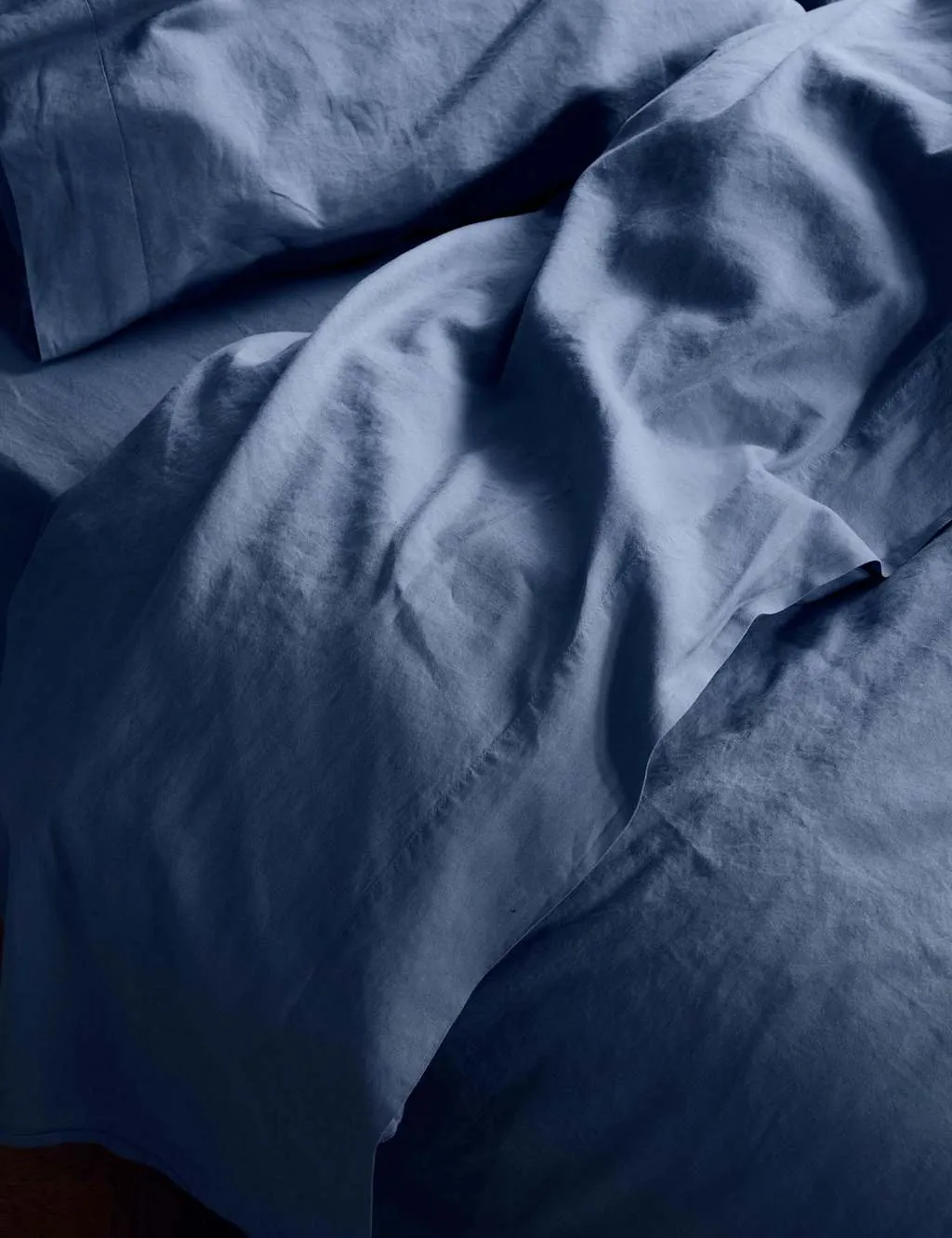 Piglet In Bed Linen Rich Flat Sheet Navy