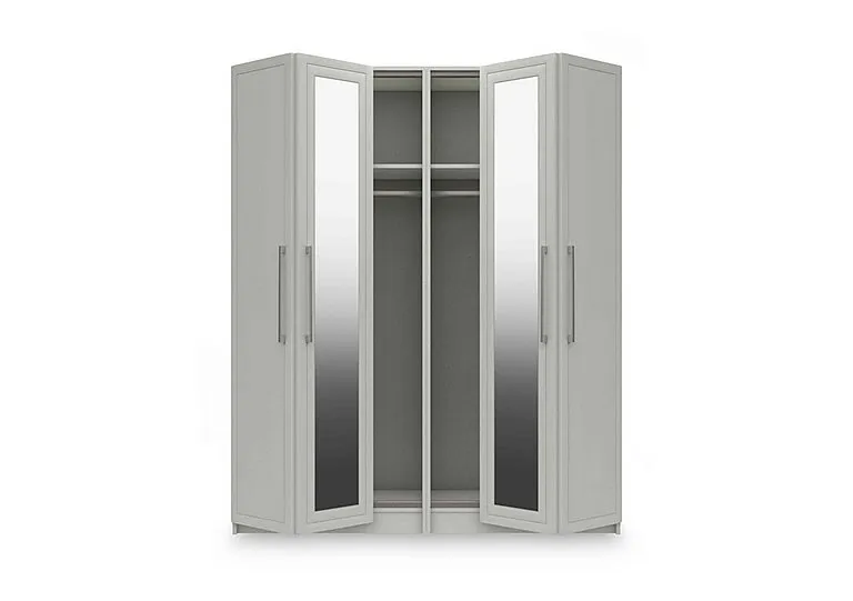 Bexley 4 Door Bifold Wardrobe with 2 Mirror Doors