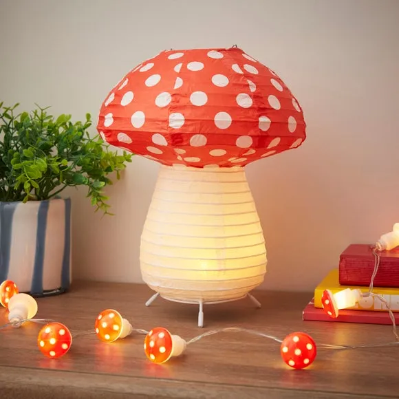 Mushroom Paper Table Lamp