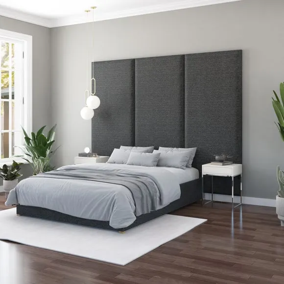 Hanging Wall Panel Dual Mount Saxon Twill Headboard 5