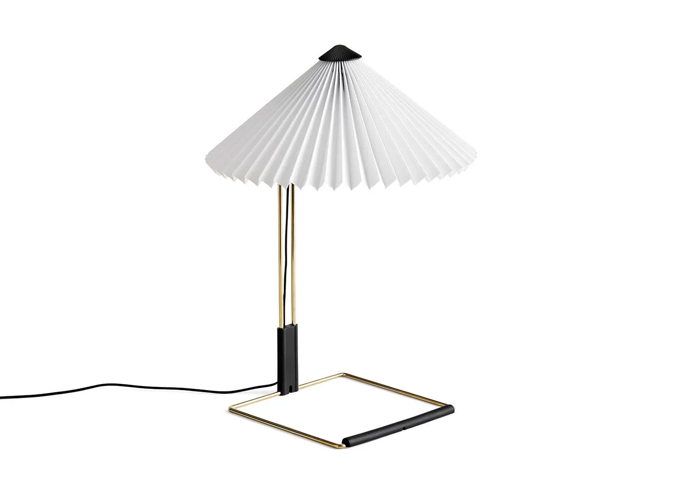 HAY Matin LED Table Lamp White & Brass Small
