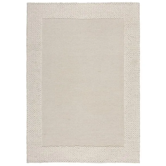 Rue Plait Border Wool Rug 2