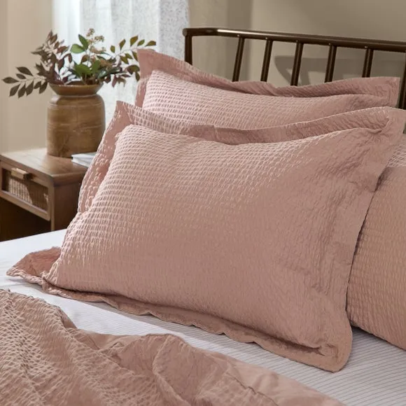 Yard Hebden Seersucker 100% Cotton Standard Pillowcase Pair