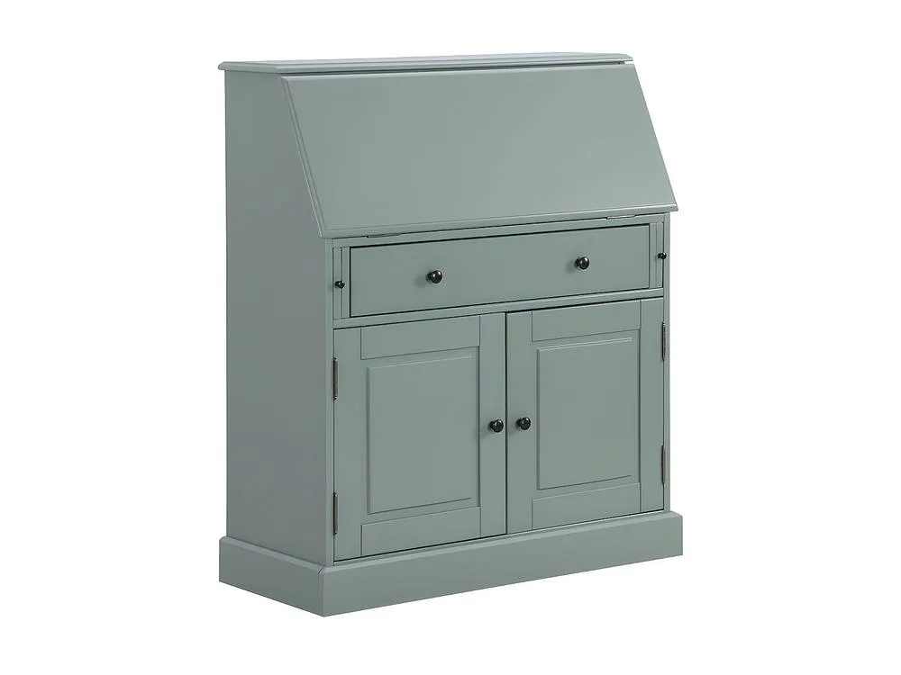 Vente-unique Writing Bureau In Pine & MDF - Almond Green - CLEORE 4