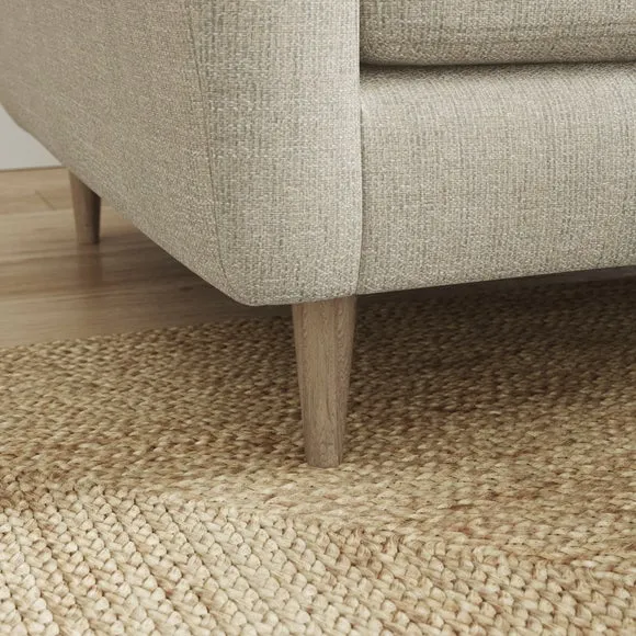 Sven Chunky Tonal Weave Reversible Corner Chaise Sofa 5