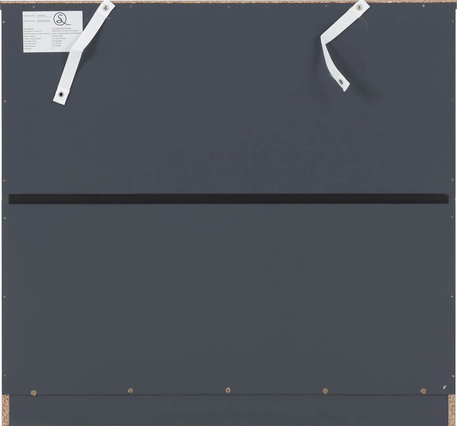 Seconique Dakotia 4 Drawer Chest in Dark Grey 5