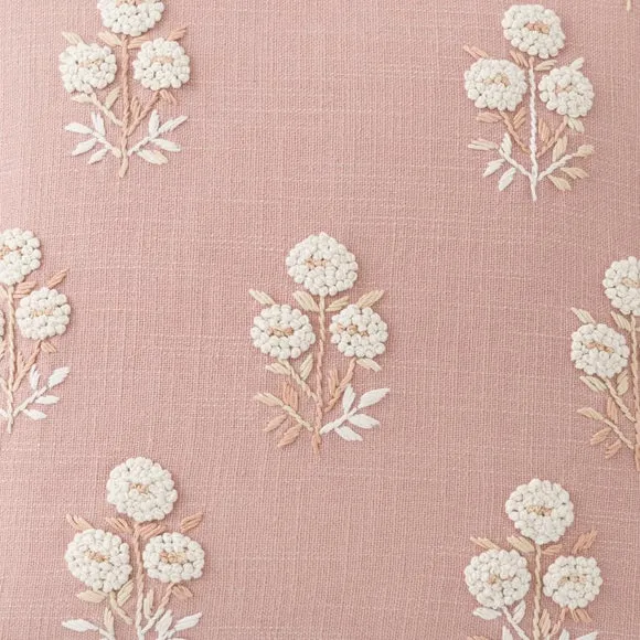 French Knot Floral Cushion Cover 2