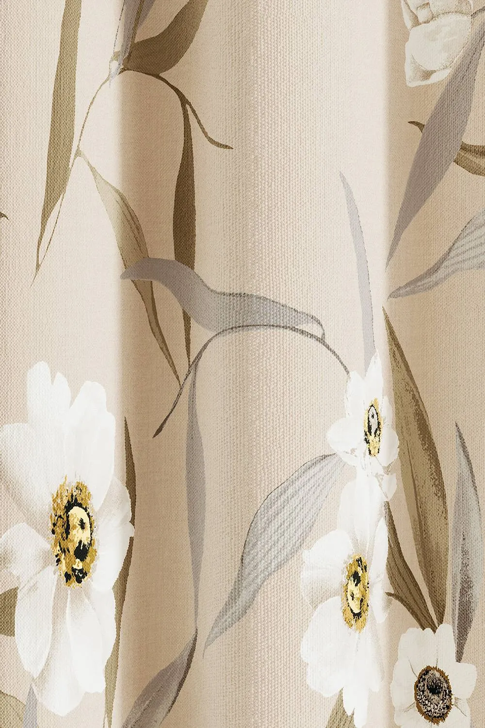 Ted Baker 'Cabana' Cotton Lined Curtains in Light Beige 3