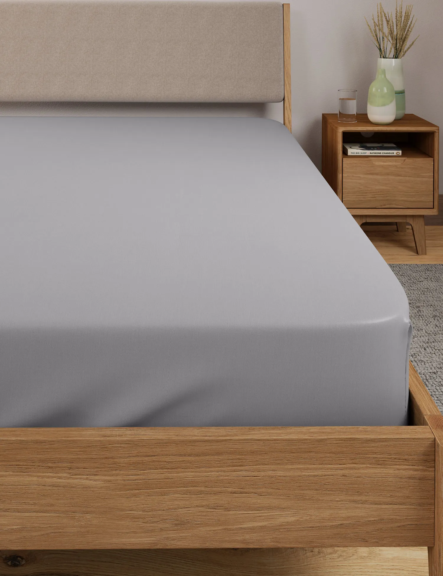 M&S Egyptian Cotton 400 Thread Count Percale Deep Fitted Sheet