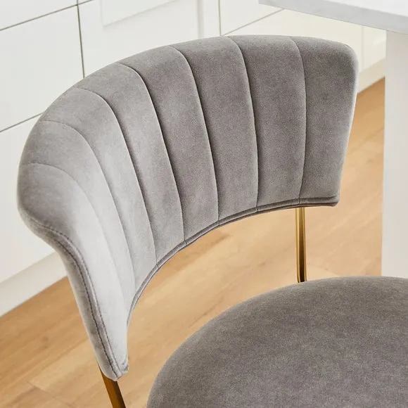 Kendall Bar Stool, Velvet 3
