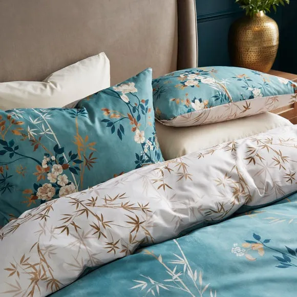 Oriental Trail Polycotton Duvet Cover & Pillowcase Set 2