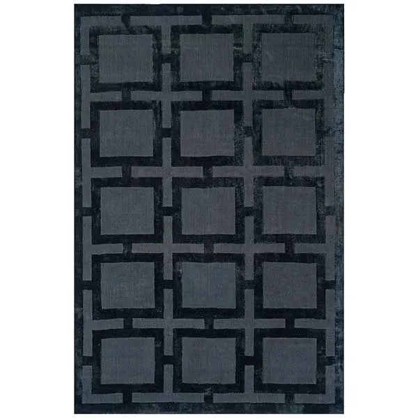 Katherine Carnaby Eaton Hand Woven Rug - Black - 12mm Pile Height - Various Sizes Available