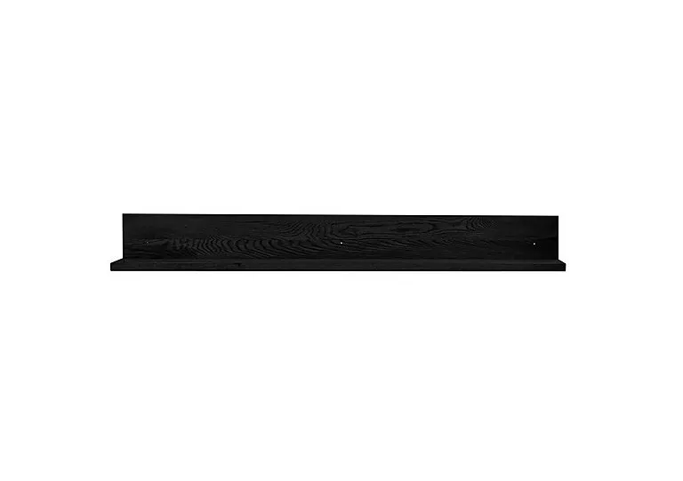 Terra 150cm Wall Shelf - Black - Living Room Furniture - In Time for Christmas