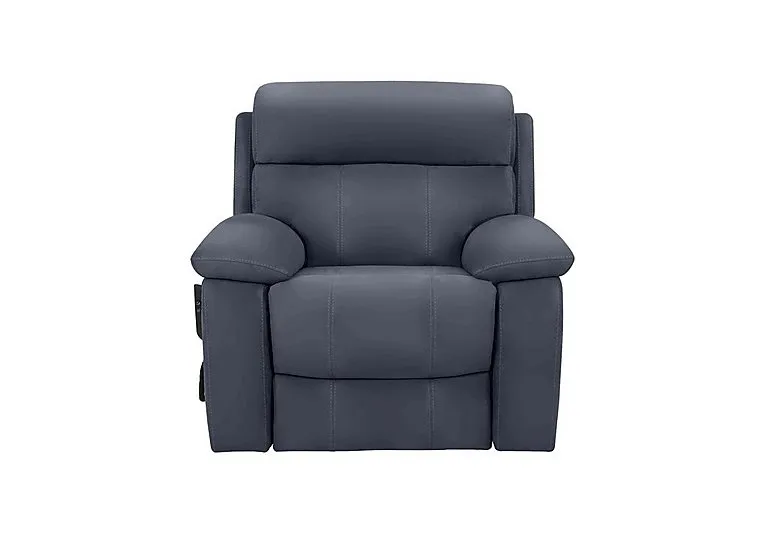 Moreno Leather Lift and Rise Chair - BV Ocean Blue
