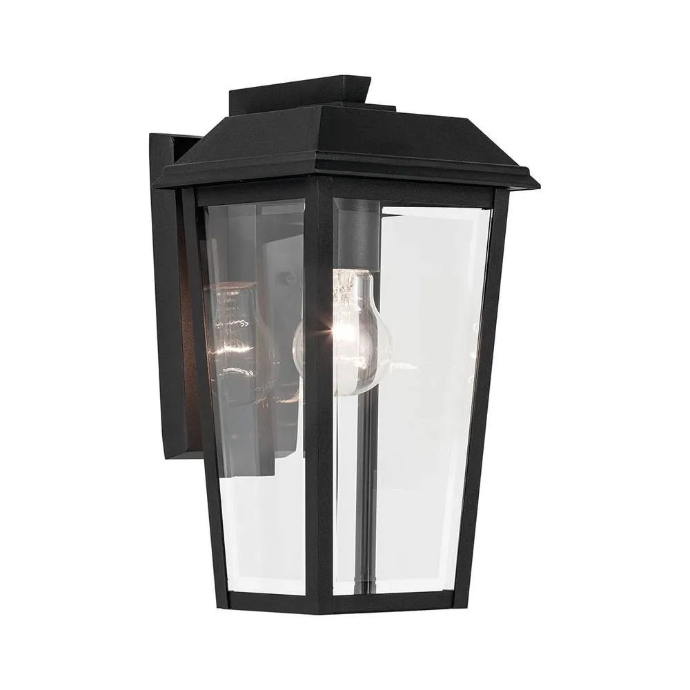 Netlighting Mathus Small Wall Lantern Black IP44