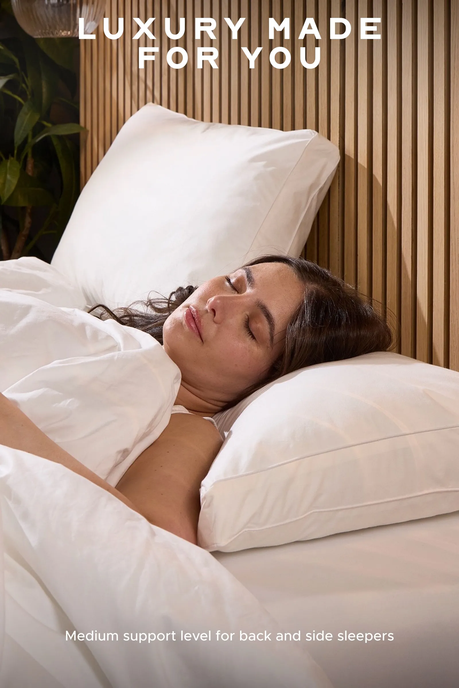 Snuggledown 1 Pack Hotel Back Sleeper Box Pillow in White 3