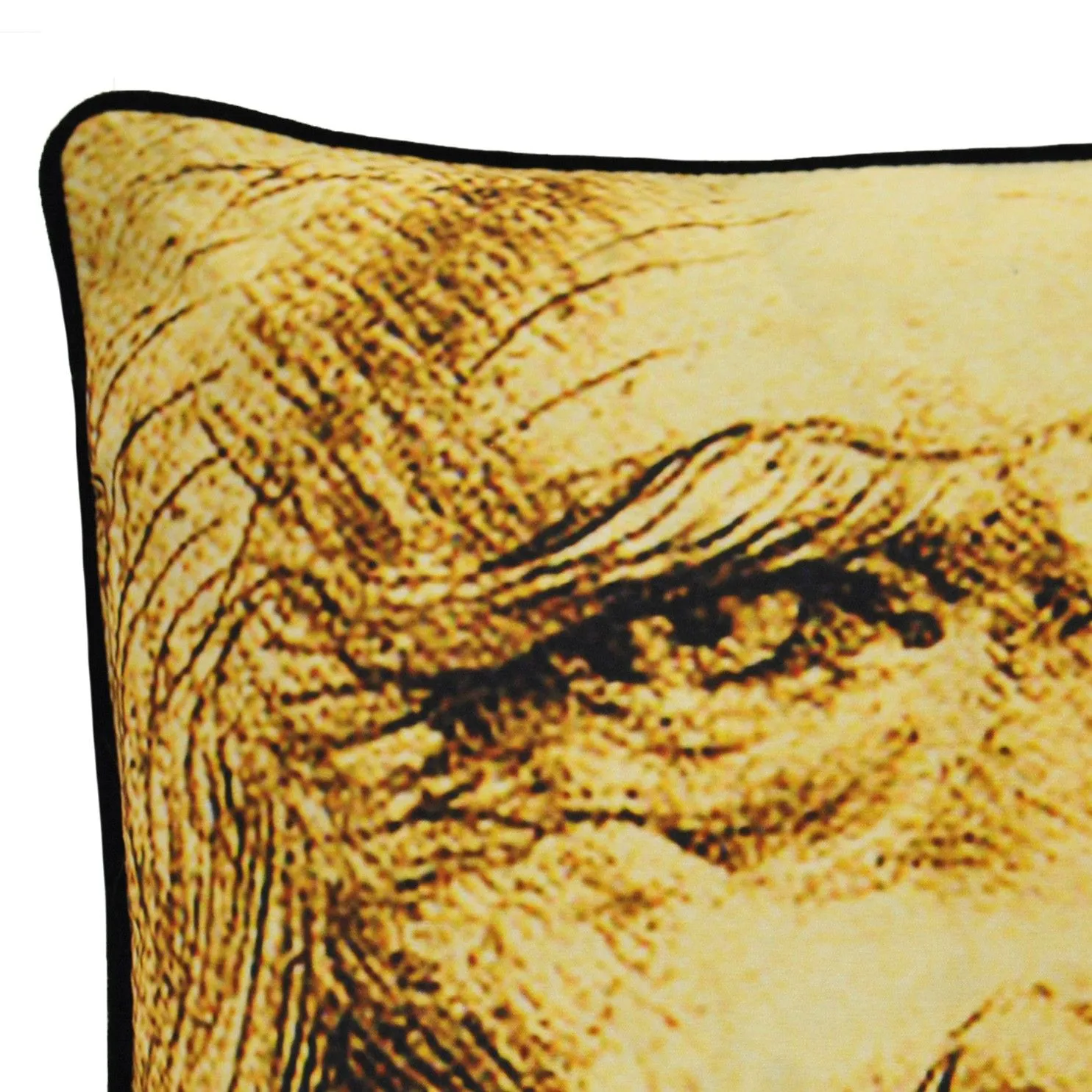 Paoletti Leonardo Self Portrait Printed Piped Cushion 2
