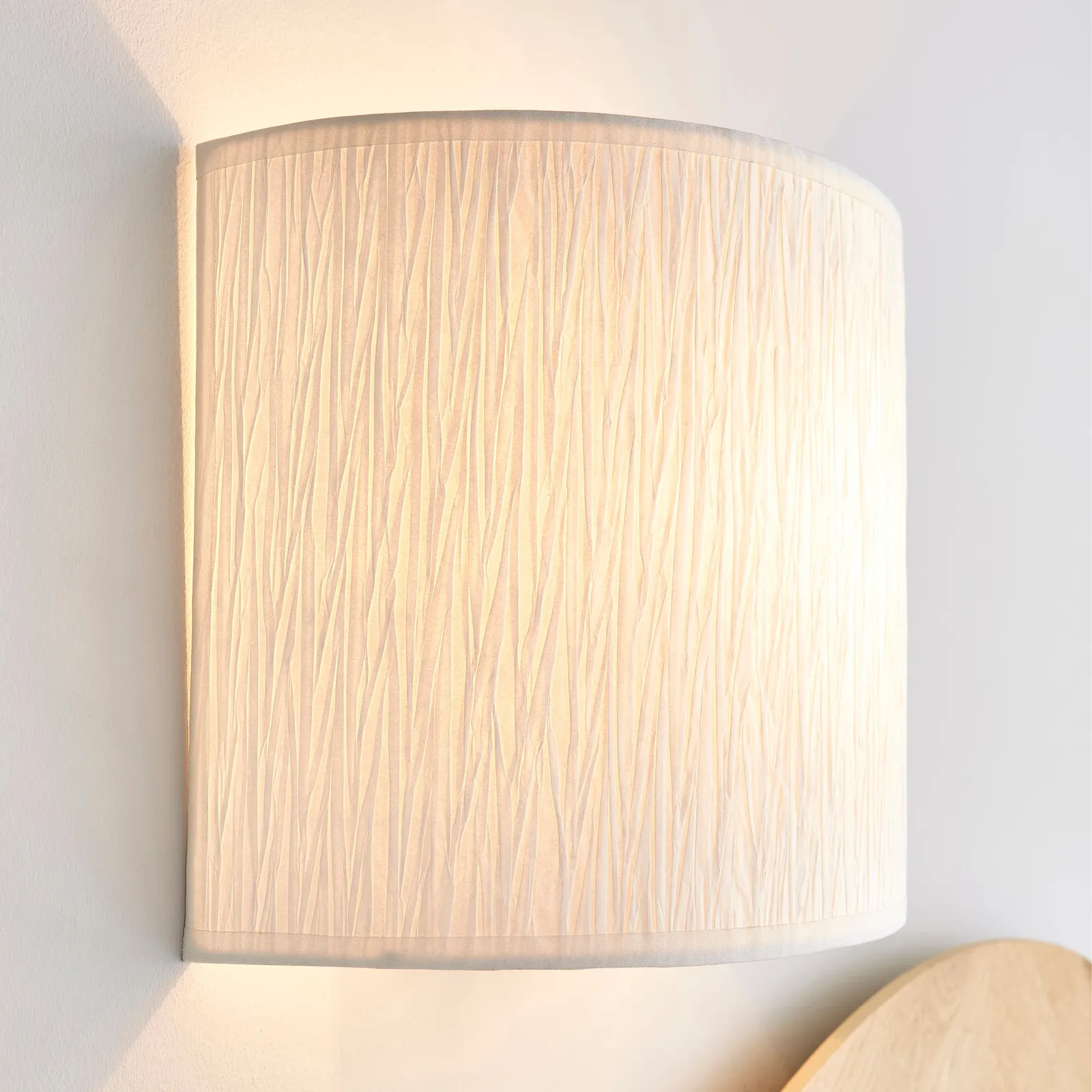 Taora Paper Ivory Shade Wall Light Cream
