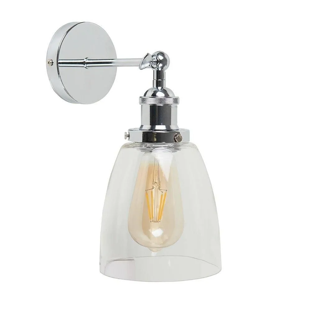 ValueLights Ezrah Silver Indoor Wall Lantern