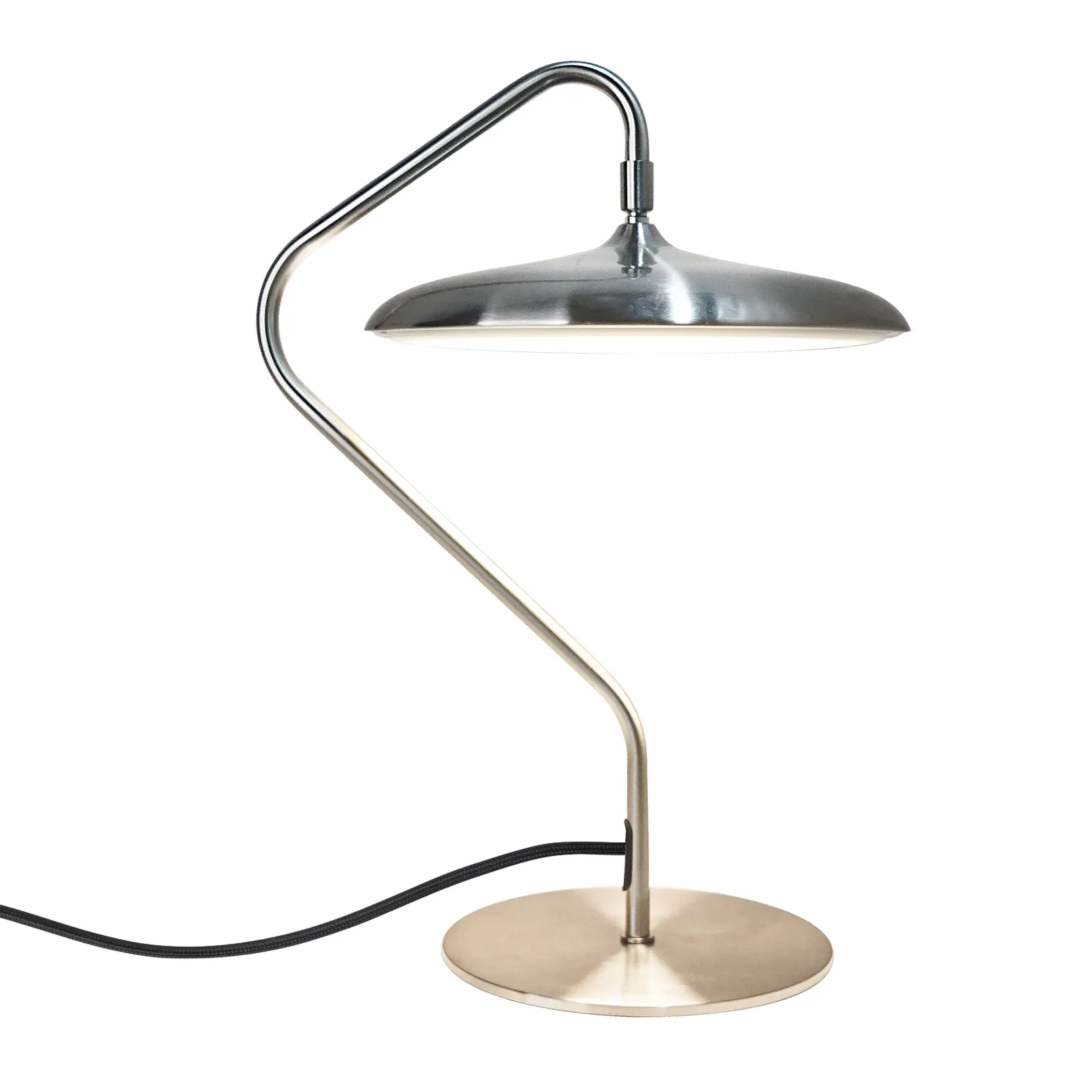 Nordlux Artist Table Lamp Silver Metal Livingroom LED Switch 3000k 2