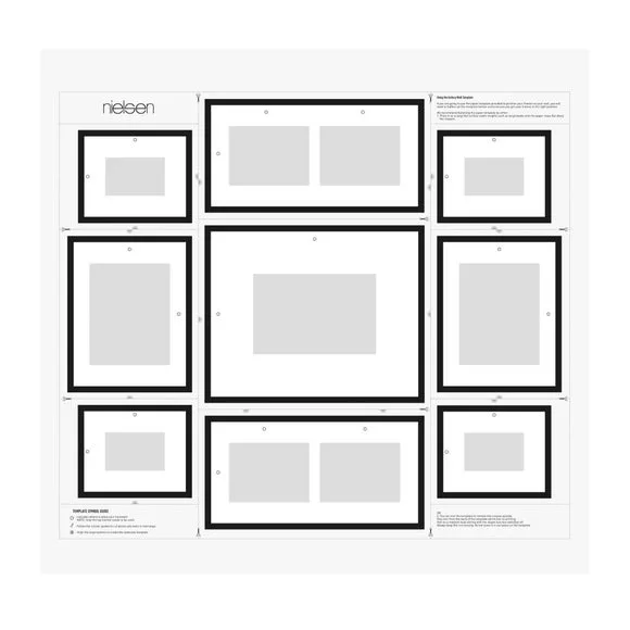Nielsen Set of 9 Multisize Wooden Photo Frames 5