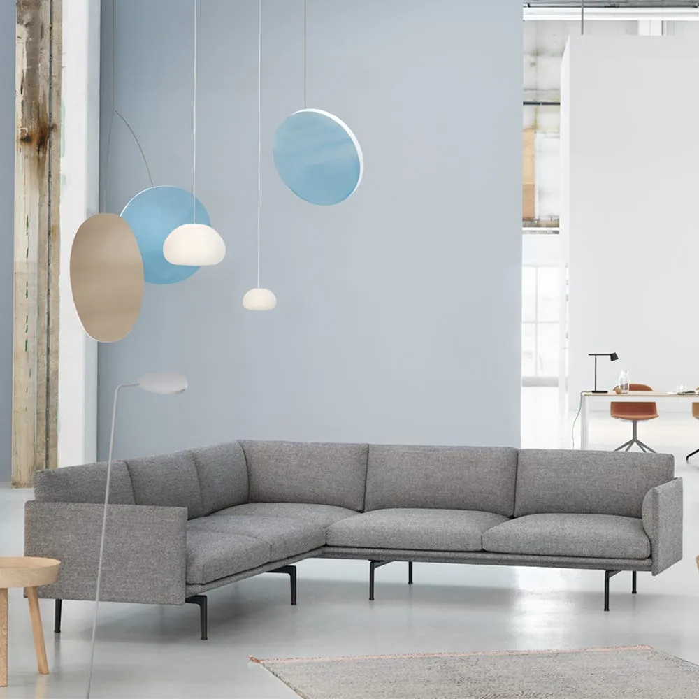 Muuto Outline Corner Sofa Refine Leather Black 3