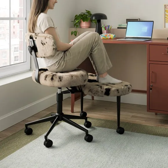 Maisie Meditation Cow Print Office Chair 3