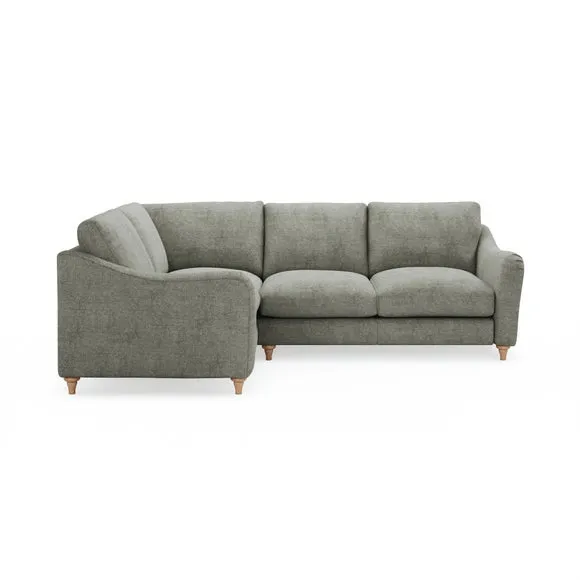 Hattie Tonal Plush Chenille Corner Sofa 2