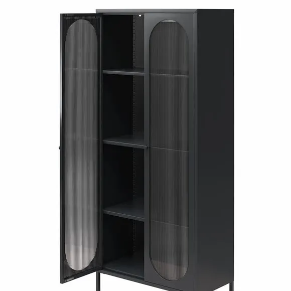 Luna Tall Fluted Sideboard, Glass 4