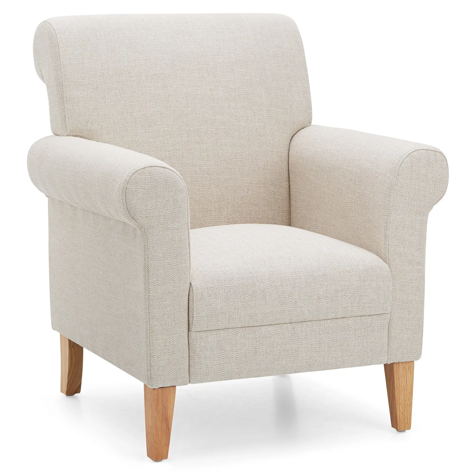 Valencia Herringbone Armchair Natural