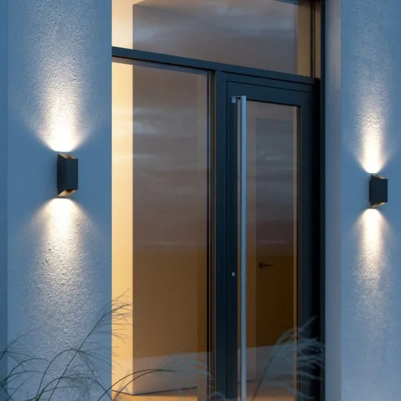 Nordlux Nico Square 22 - Wall light - Black, Black